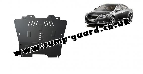 Steel sump guard for Vauxhall Insignia