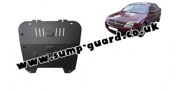 Steel sump guard for Vauxhall Vectra C