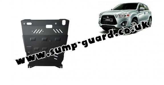 Steel sump guard for the protection of the engine and the gearbox for Mitsubishi ASX