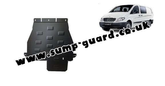 Steel gearbox guard for Mercedes Vito W639 - 4x4 - automatic gearbox