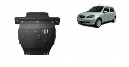 Steel sump guard for the protection of the engine and the gearbox for Mazda 2