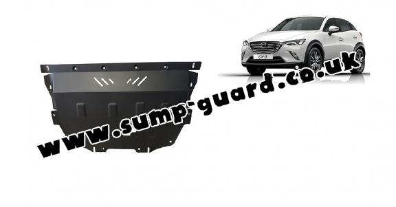 Steel sump guard for Mazda CX3