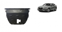 Steel sump guard for Mazda 3