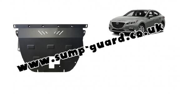 Steel sump guard for Mazda 3