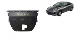 Steel sump guard for Mazda Axela