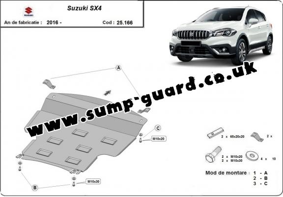 Steel sump guard for Suzuki SX4