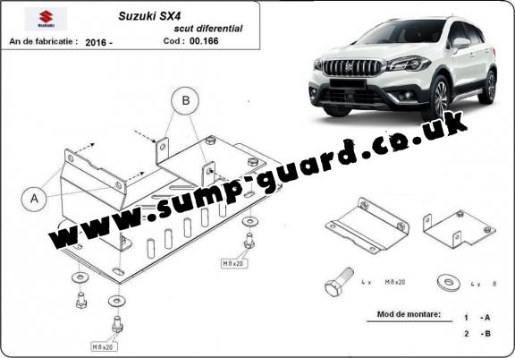 Steel diferential guard for Suzuki SX4