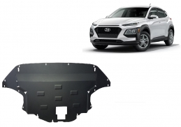 Steel sump guard for Hyundai Kona