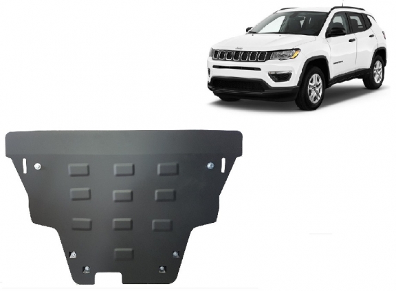Steel sump guard for Jeep Compass