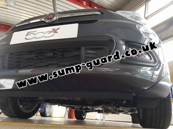 Steel sump guard for Fiat 500x