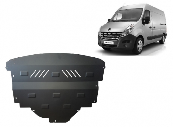 Steel sump guard for Renault Master 3
