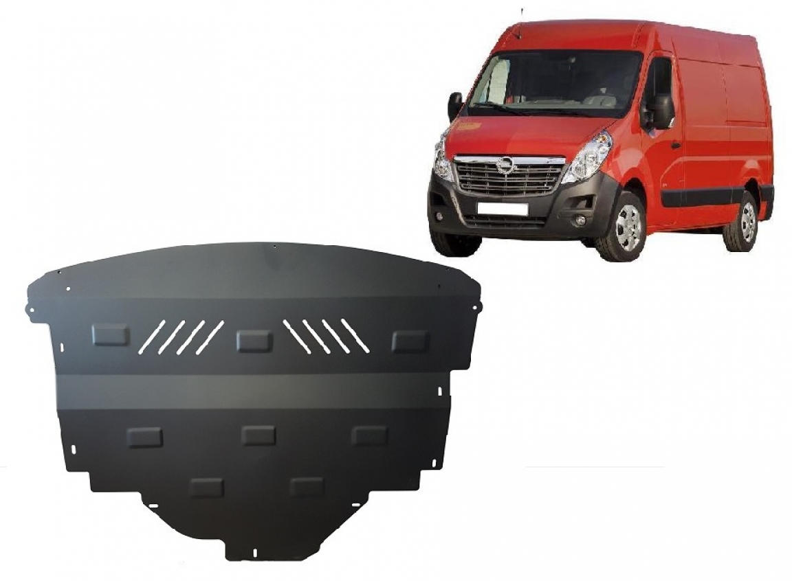 Q-Parts Front Underride Engine Guard With Clip – For Master Movano / NV400 2010 – OEM 44 21 218