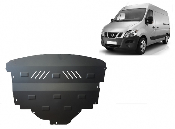 Steel sump guard for Nissan Interstar