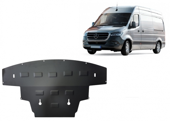 Steel sump guard for Mercedes Sprinter-RWD