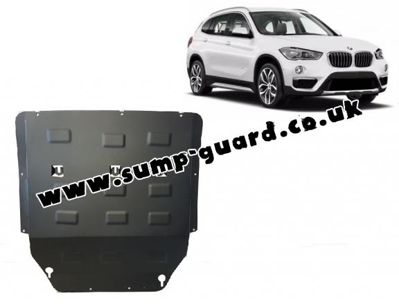 Steel sump guard for BMW X1 F48