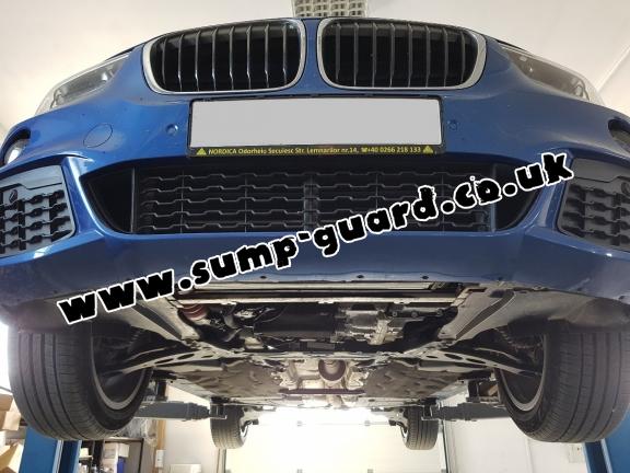 Steel sump guard for BMW X1 F48