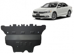 Steel sump guard for VW Passat B8 - manual gearbox