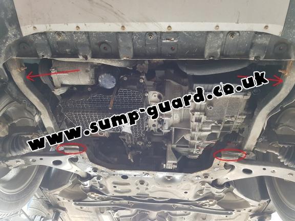 Steel sump guard for Ford Kuga