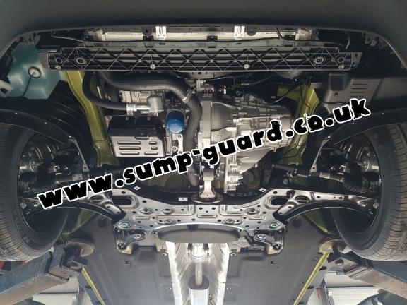 Steel sump guard for Hyundai Kona