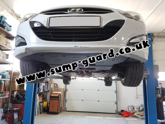 Steel sump guard for the protection of the engine and the gearbox for Hyundai i40