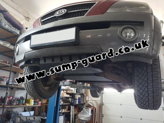 Steel sump guard for the protection of the engine and the radiator for Kia Sorento