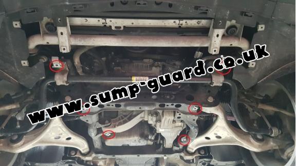 Steel sump guard for Mercedes GL X166