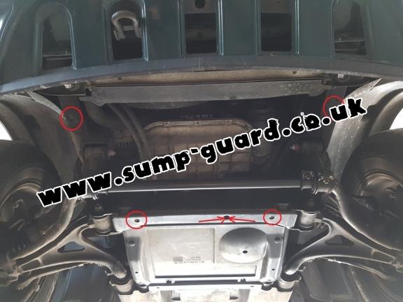 Steel sump guard for Mercedes ML W163