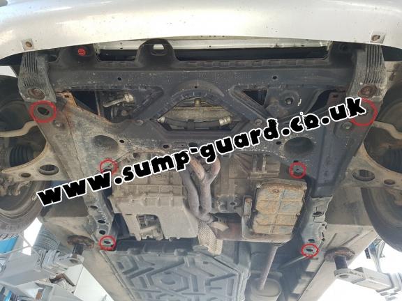 Steel sump guard for the protection of the engine and the gearbox for Mercedes Vaneo W414