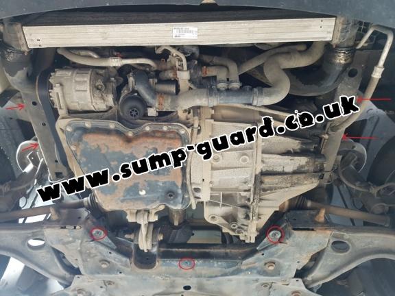 Steel sump guard for Nissan NV400