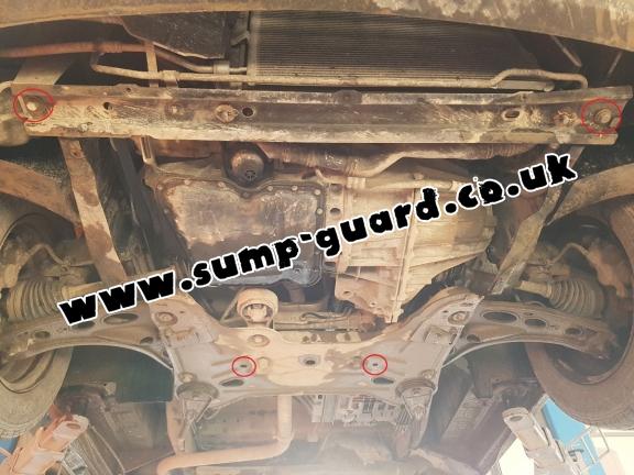 Steel sump guard for Nissan Primastar