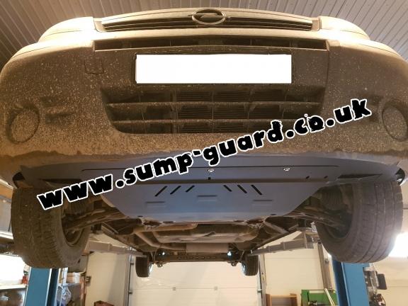 Steel sump guard for Vauxhall Vivaro