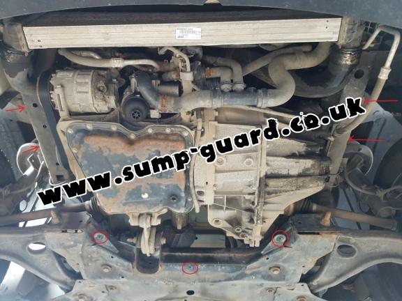 Steel sump guard for Renault Master 3