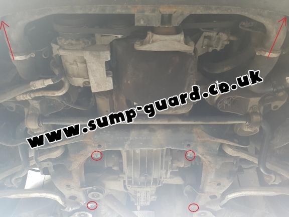 Steel sump guard for VW Passat B5.5