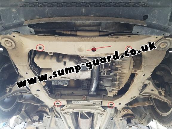 Steel sump guard for Volvo V70