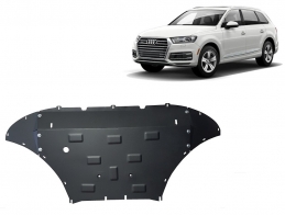 Steel sump guard for Audi Q7