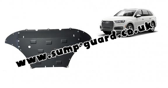 Steel sump guard for Audi Q7