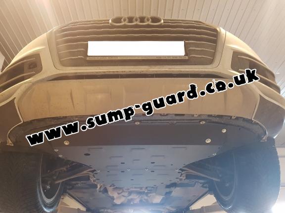 Steel sump guard for Audi Q7