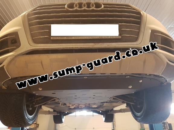 Steel sump guard for Audi Q7