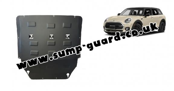 Steel sump guard for the protection of the engine and the gearbox for Mini Clubman