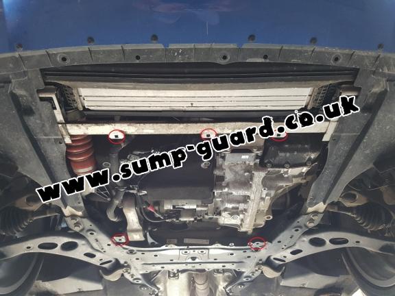 Steel sump guard for the protection of the engine and the gearbox for Mini Clubman