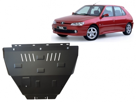 Steel sump guard for Peugeot 306