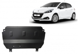 Steel sump guard for Peugeot 208