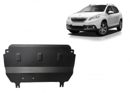 Steel sump guard for Peugeot 2008