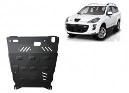 Steel sump guard for Peugeot 4007
