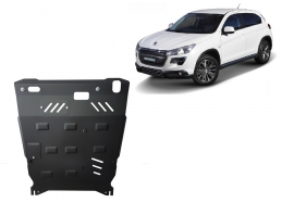 Steel sump guard for Peugeot 4008