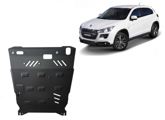 Steel sump guard for Peugeot 4008