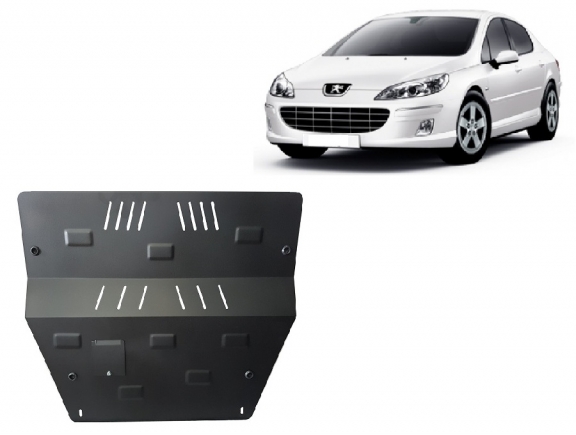 Steel sump guard for Peugeot 407