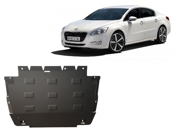 Steel sump guard for Peugeot 508