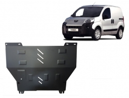 Steel sump guard for Peugeot Bipper
