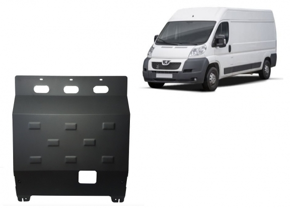 Steel sump guard for Peugeot Boxer